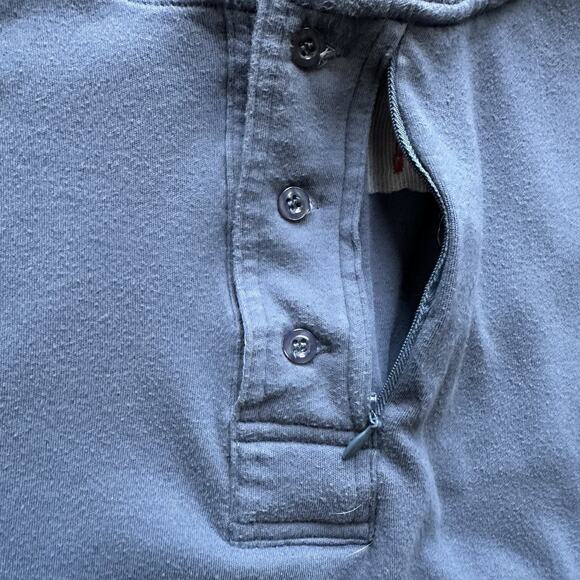 SCOTTeVEST Sev Tech Long Sleeve 1/4 Button Up Blue Size Large - Picture 3 of 13